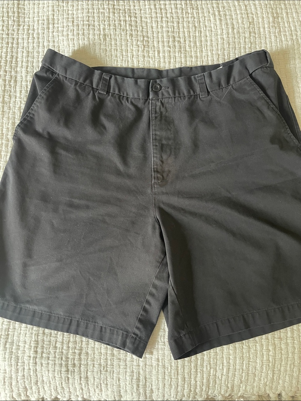 Puritan Charcoal Flat-Front Men's Shorts